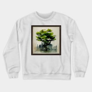 Japanese green maple tree Crewneck Sweatshirt